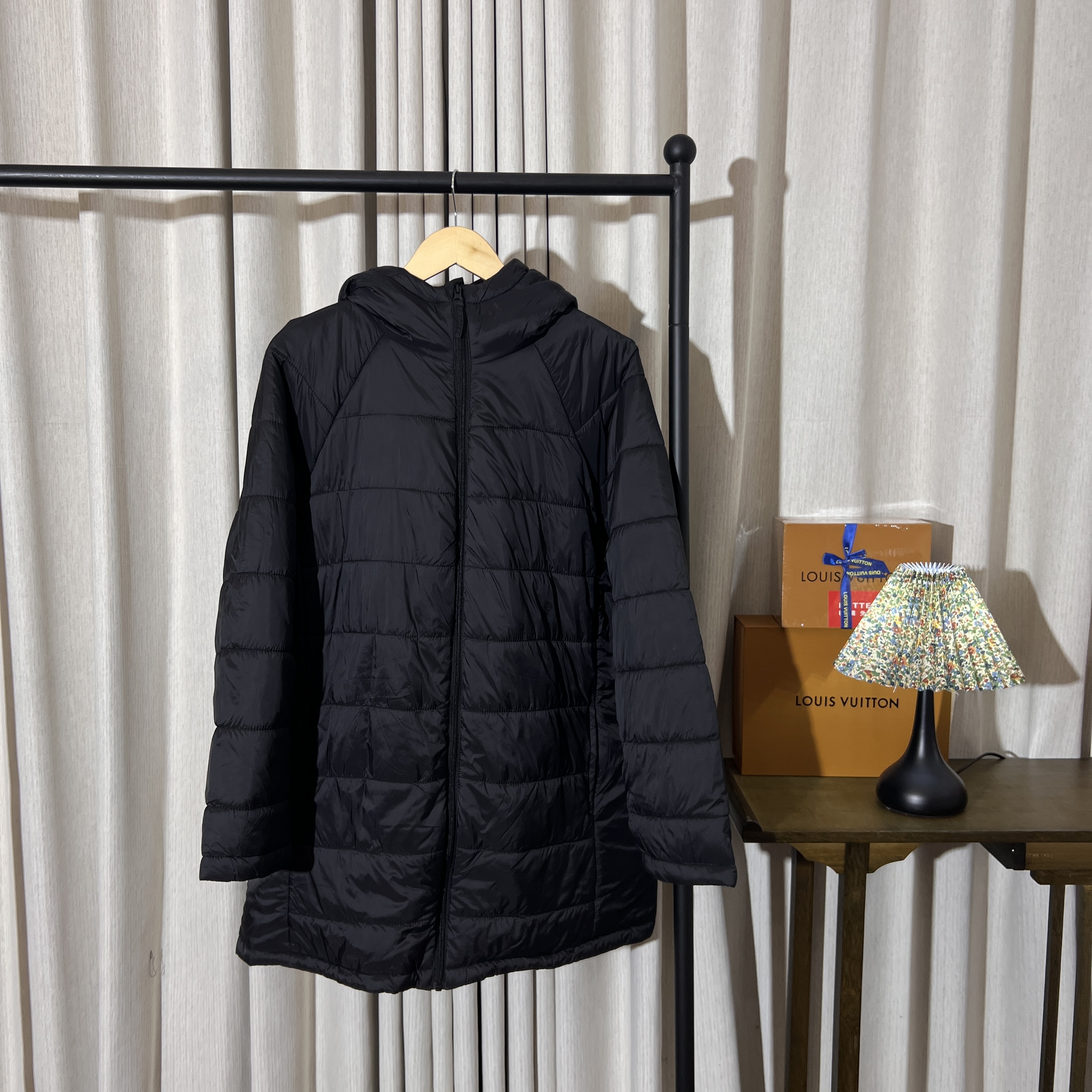 户外轻薄排骨棉服宽松轻盈防风连帽棉袄外套1409