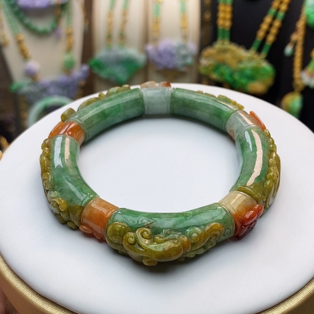 翡翠手链未镶嵌天然