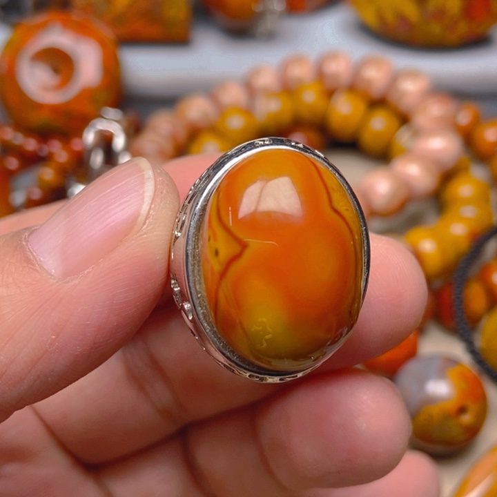 玛瑙/玉髓未镶嵌戒指