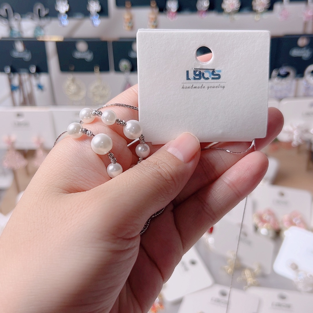 琉璃铁合金合金耳环的