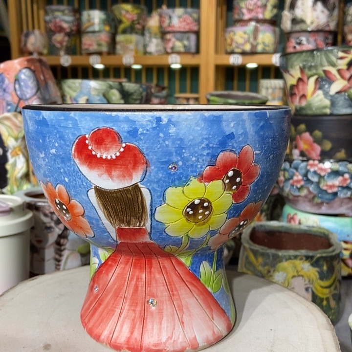 红陶景德镇艺术手绘作品