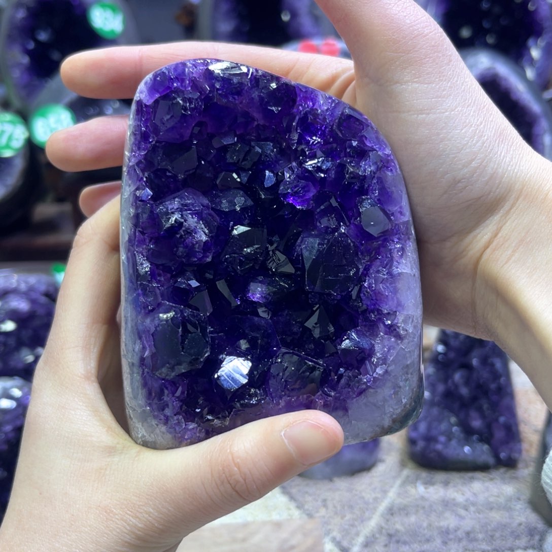 紫晶摆件未镶嵌紫水晶