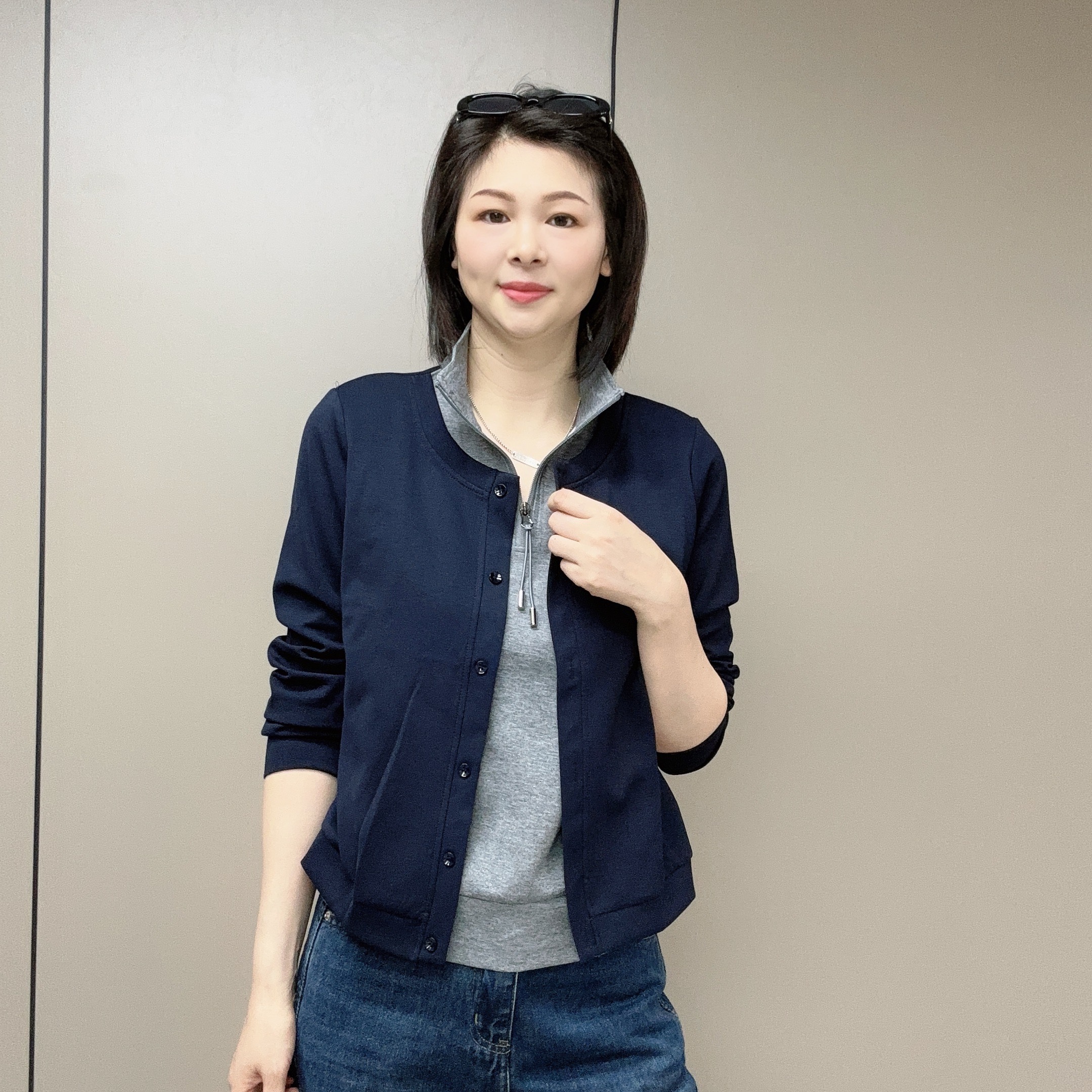【魅力风】秋季新款显瘦百搭假两套卫衣5617款