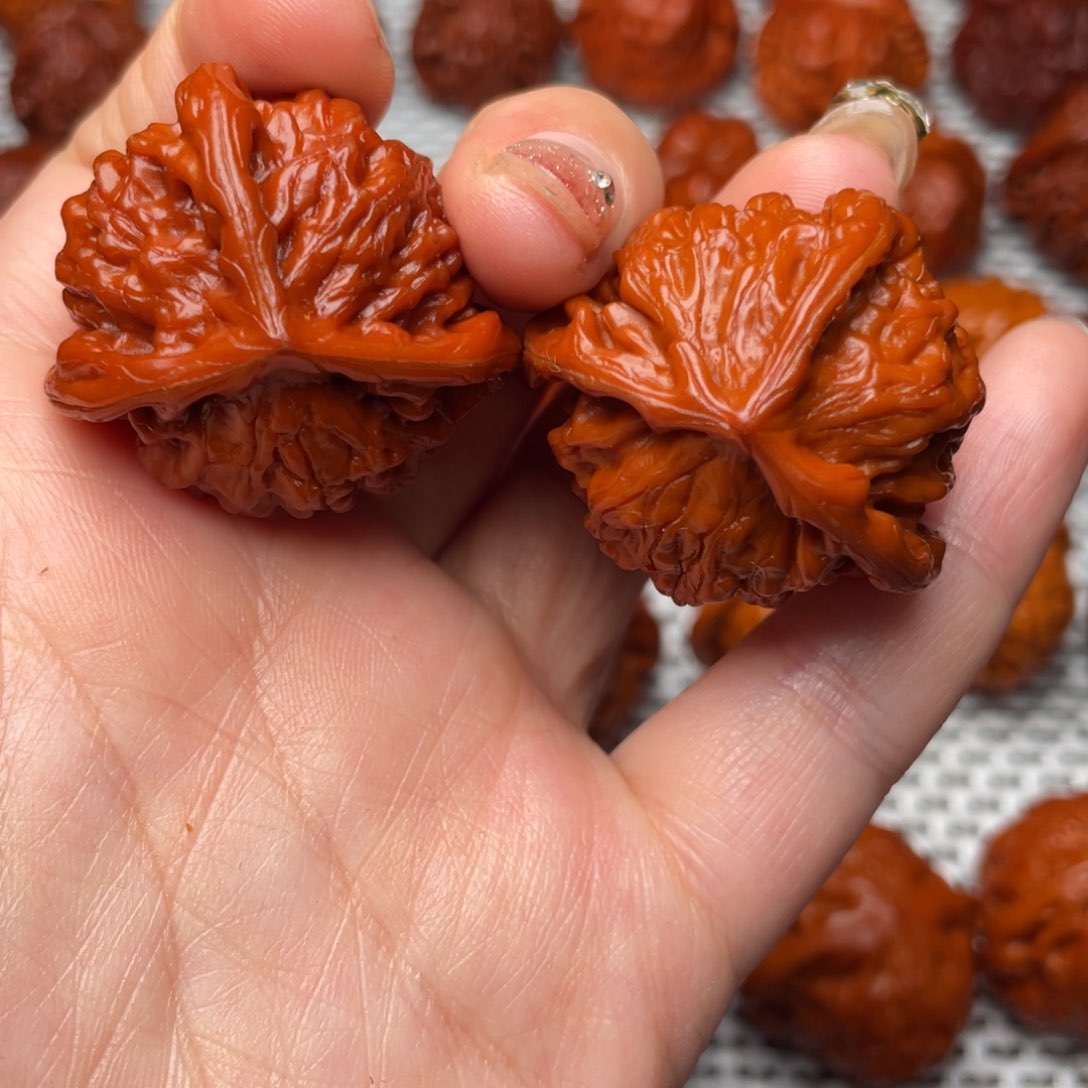 桃核吊坠文玩核桃 手把件 盘山三棱 34