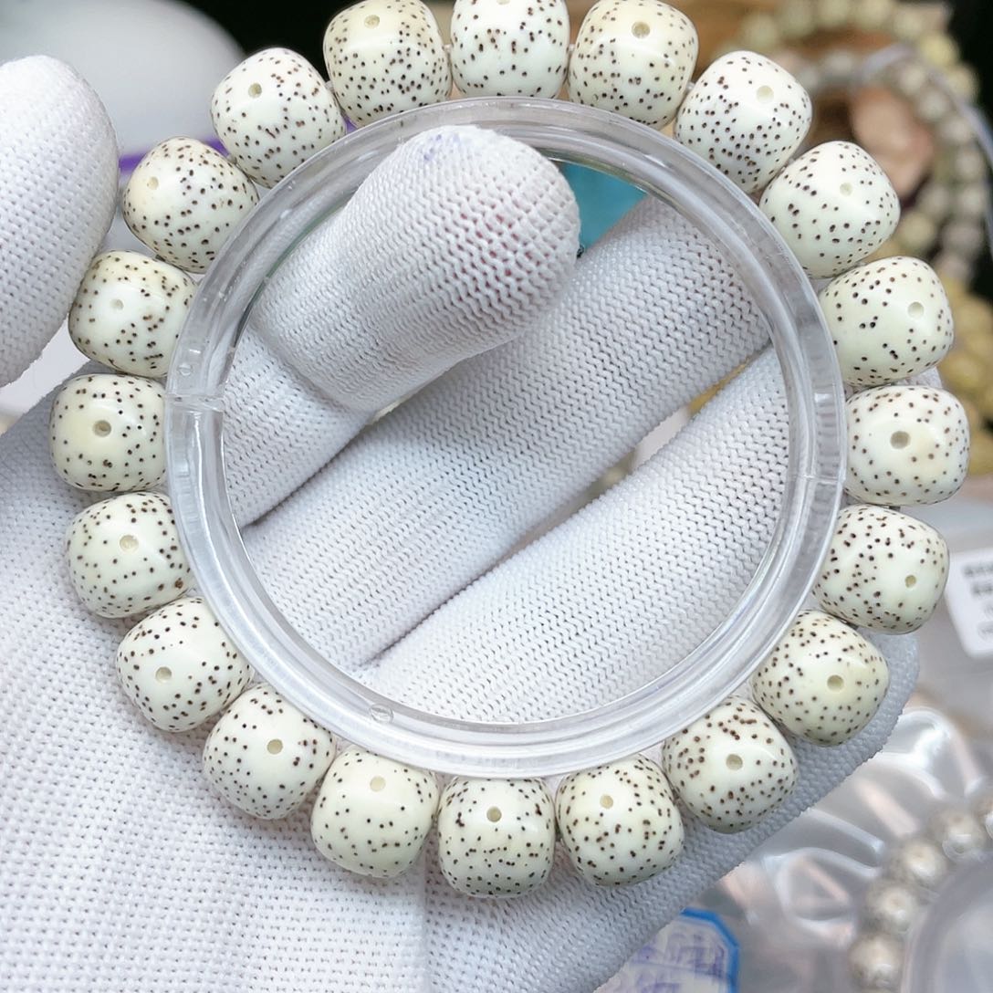 星月菩提手串12/11原白小细星单圈