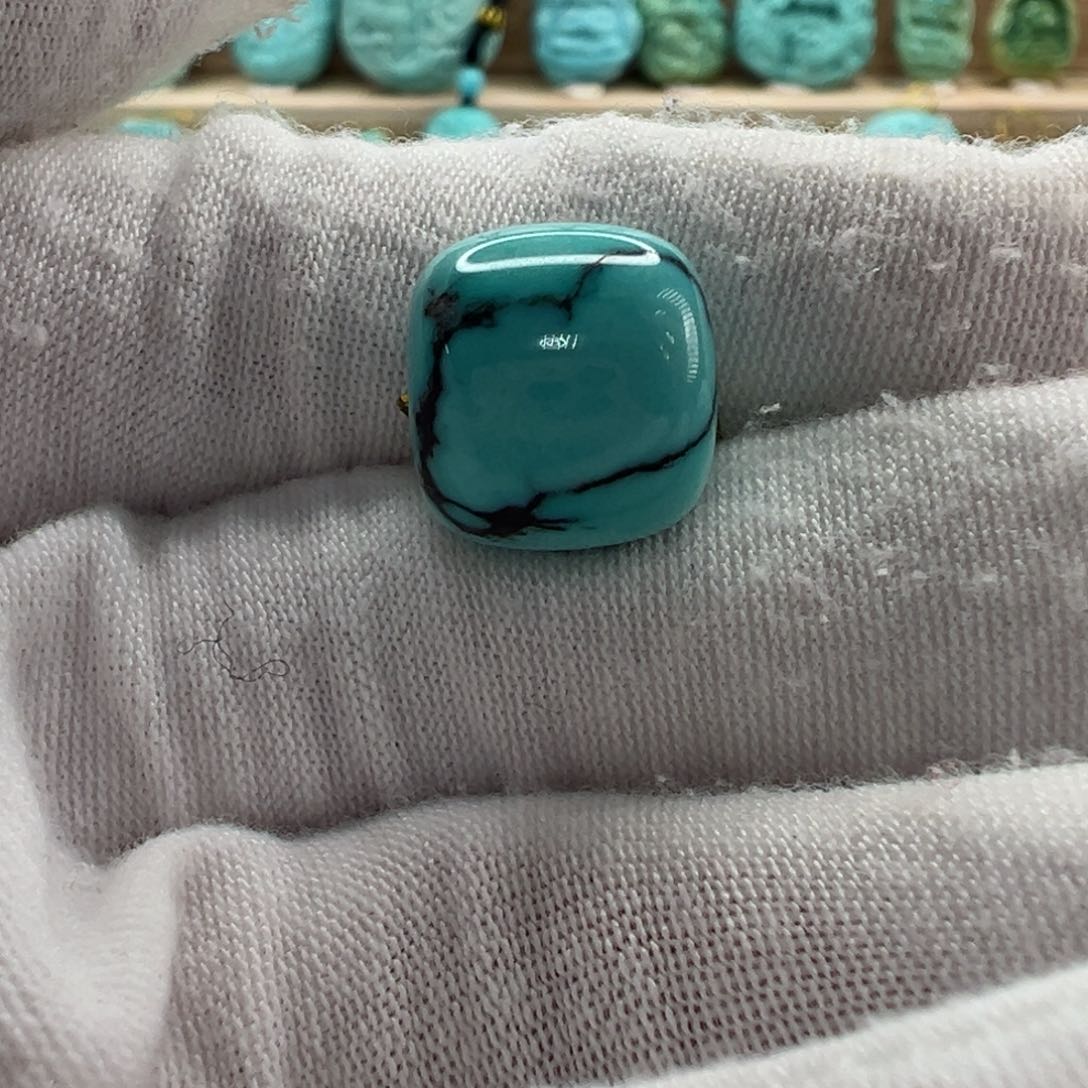 未镶嵌绿松石老型珠12.3mm