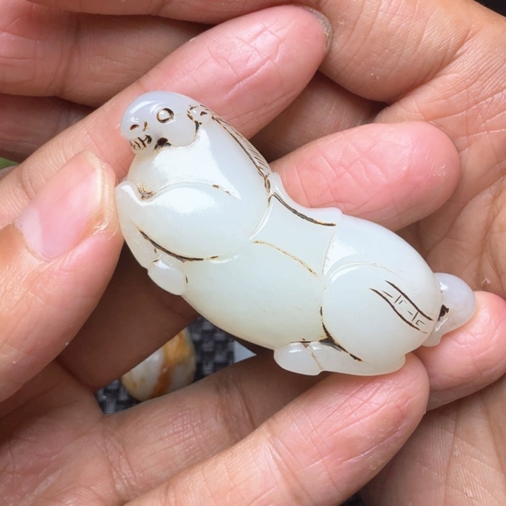 和田玉未镶嵌挂件