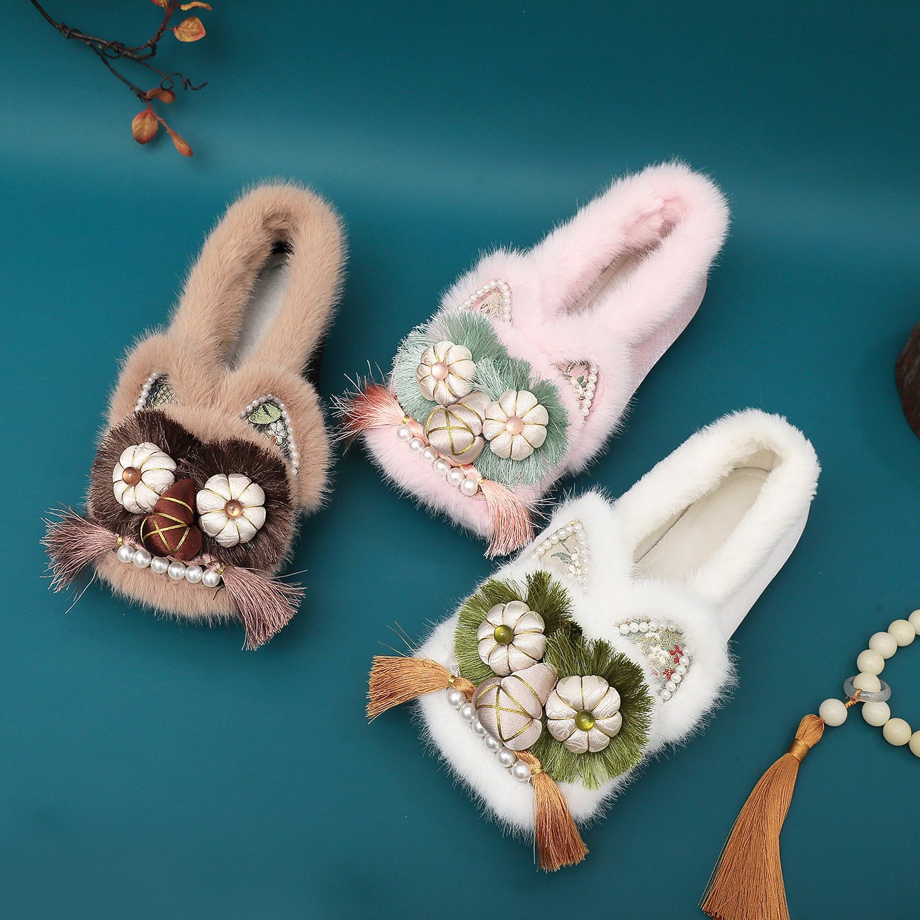 2025年冬季新款新中式布鞋成人虎头鞋国潮复古民族风平底女式棉鞋