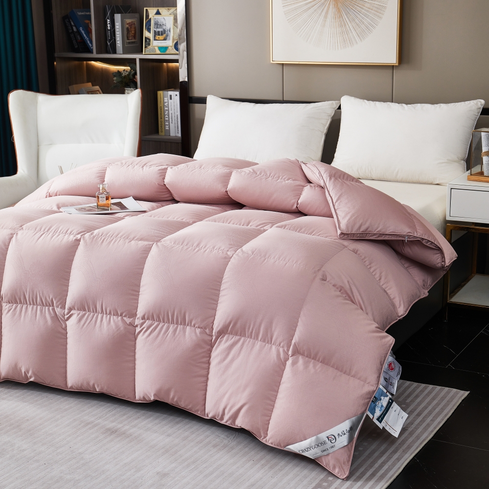 现场充绒 羽绒被加厚冬被糯棉静音防钻绒轻奢羽绒被