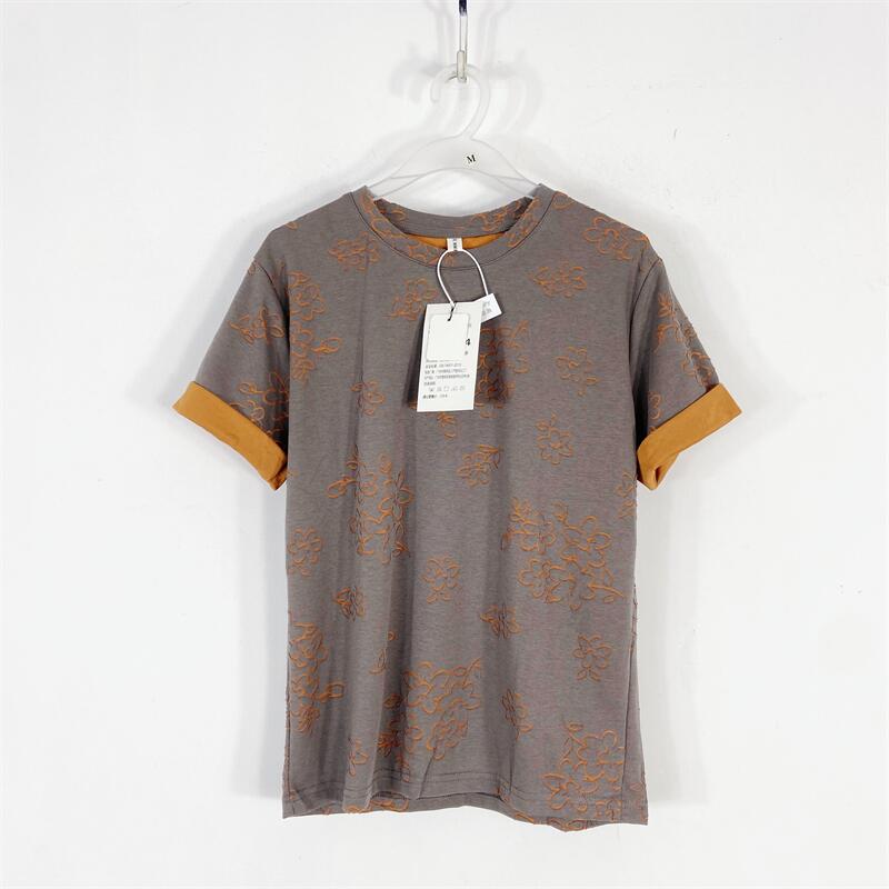 【77衣橱】KD2632精品女装上衣短袖T恤气质轻奢【红人上新】