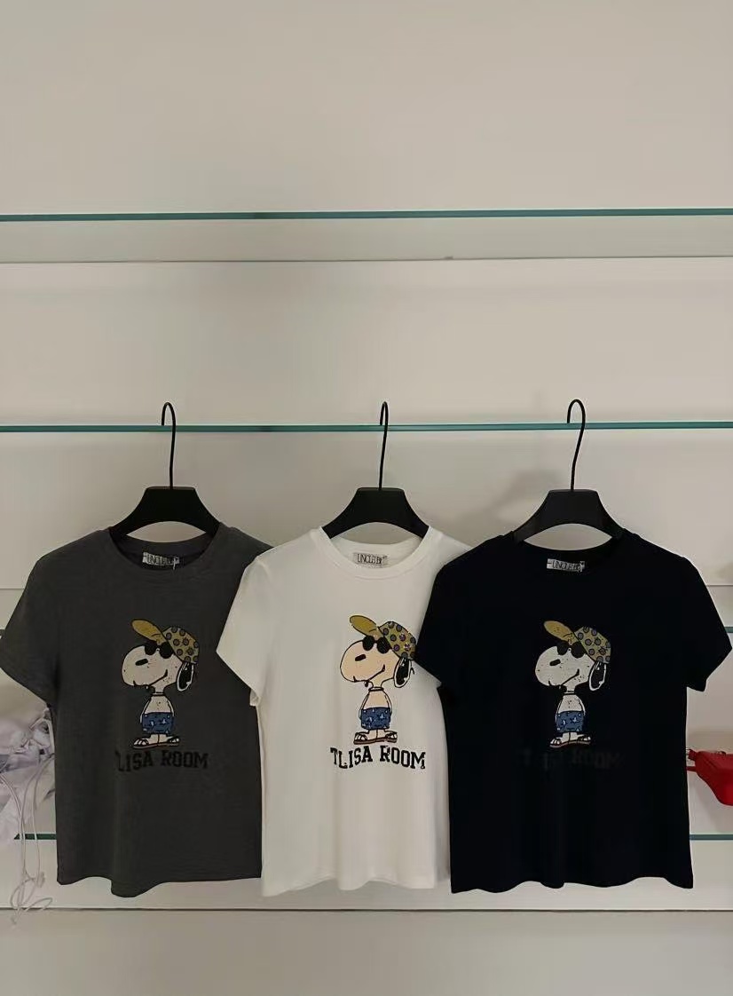 （露露）Uncle Be#潮流休闲宽松卡通印花短袖T#7165【福福】