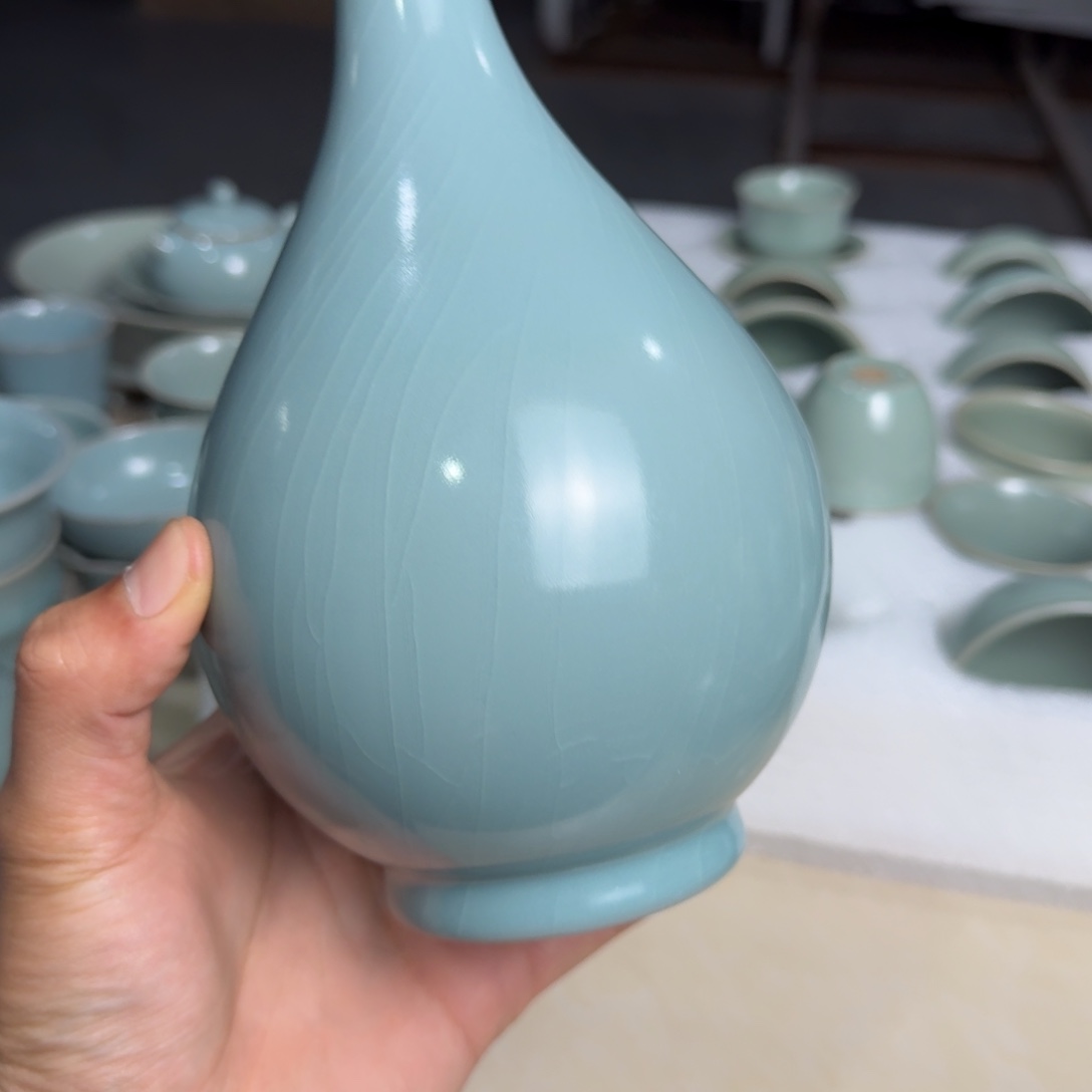 摆件陶全手工玉壶春