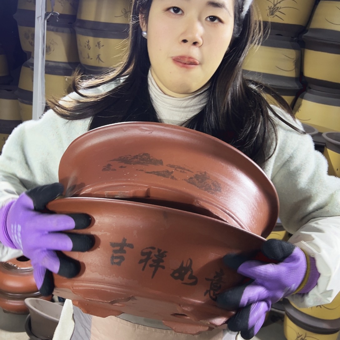 30+30红椭圆花盆花盆花盆花盆