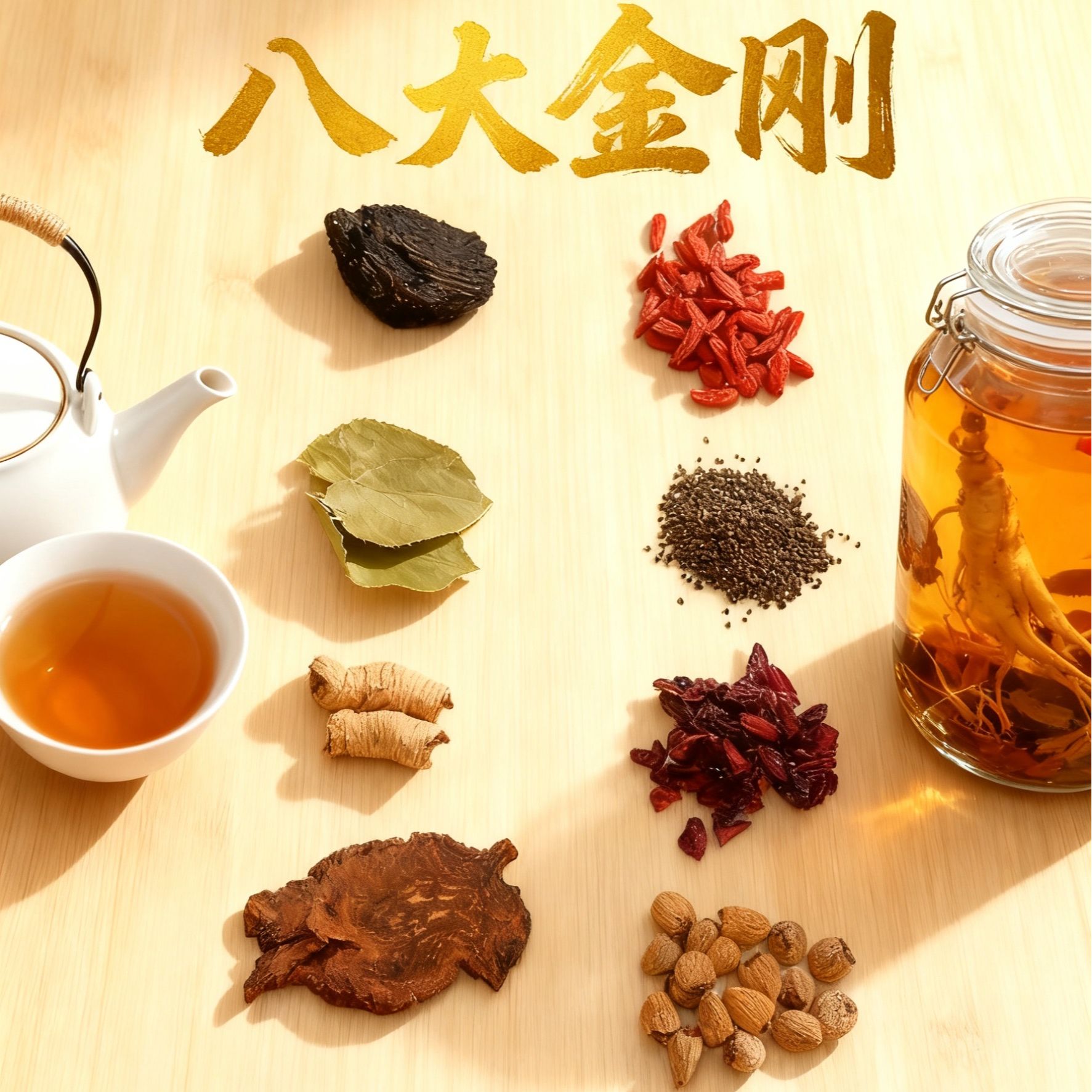 八大金刚可搭配枸杞子泡水泡茶养生