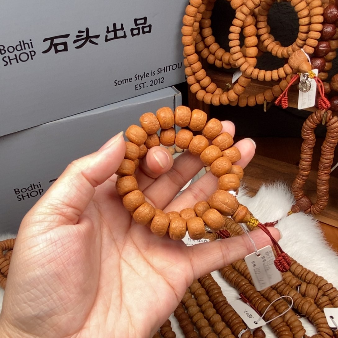 卡***洛手串凤眼菩提藏式非实心13尺36颗