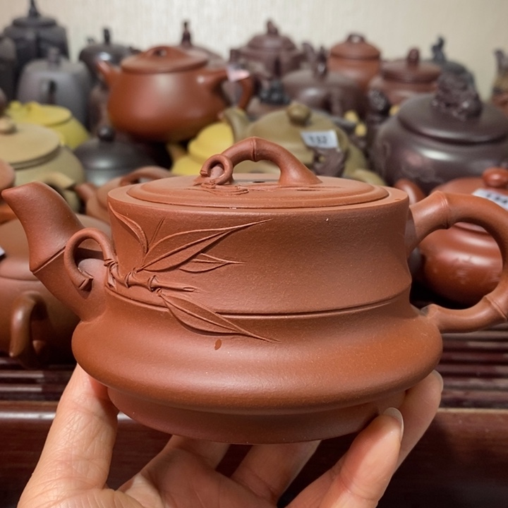 紫砂茶壶微瑕处理一把