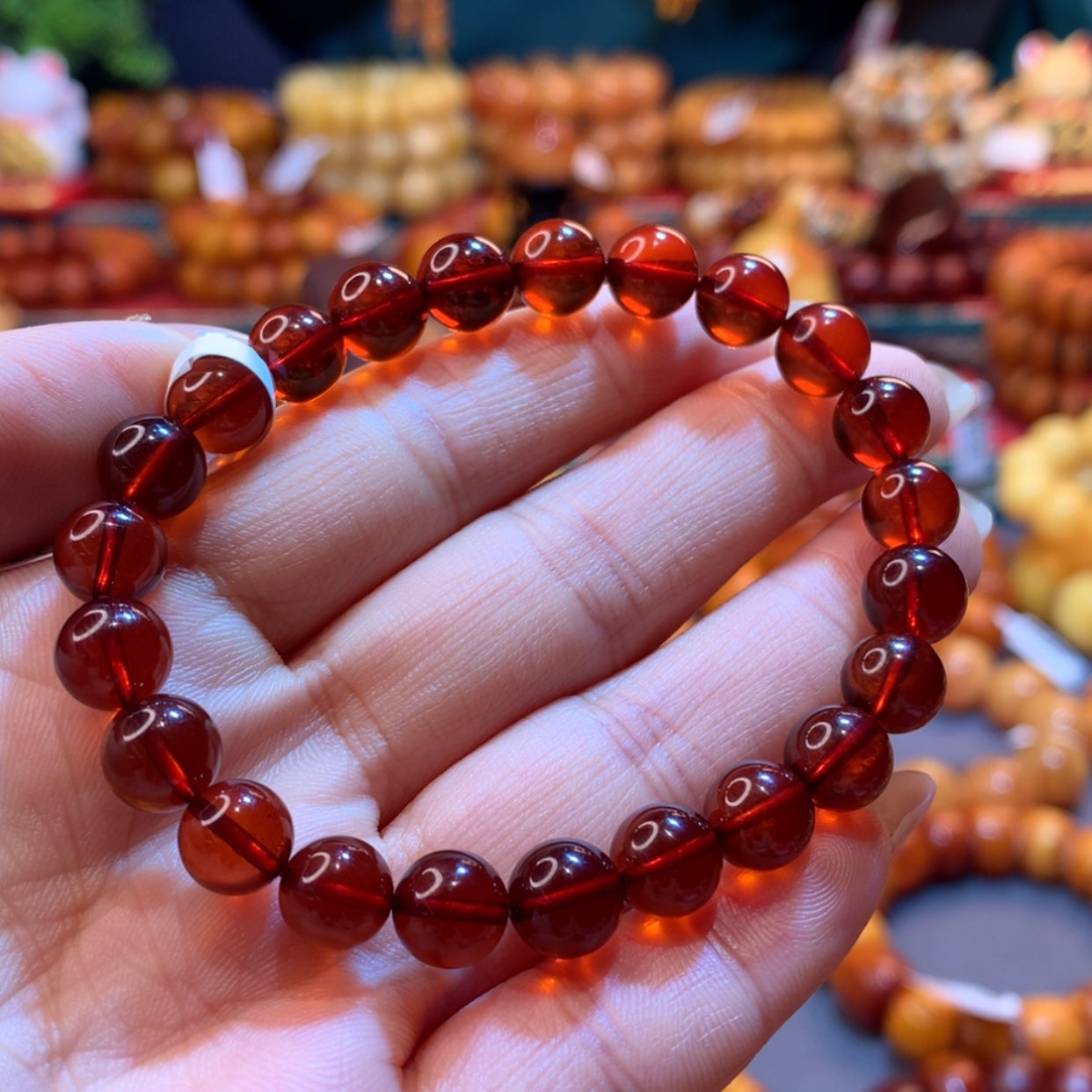 【闪购商品】血珀手串未镶嵌血珀手串