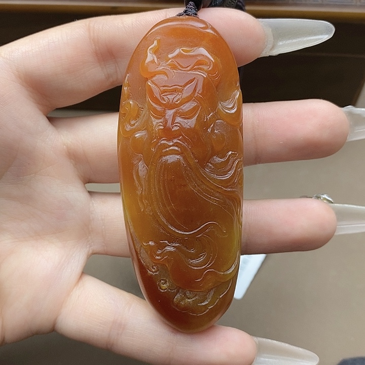 和田玉把件未镶嵌K*