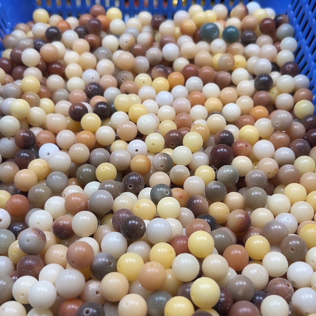 菩提根/象牙果手串瑕疵1213多宝圆混400颗