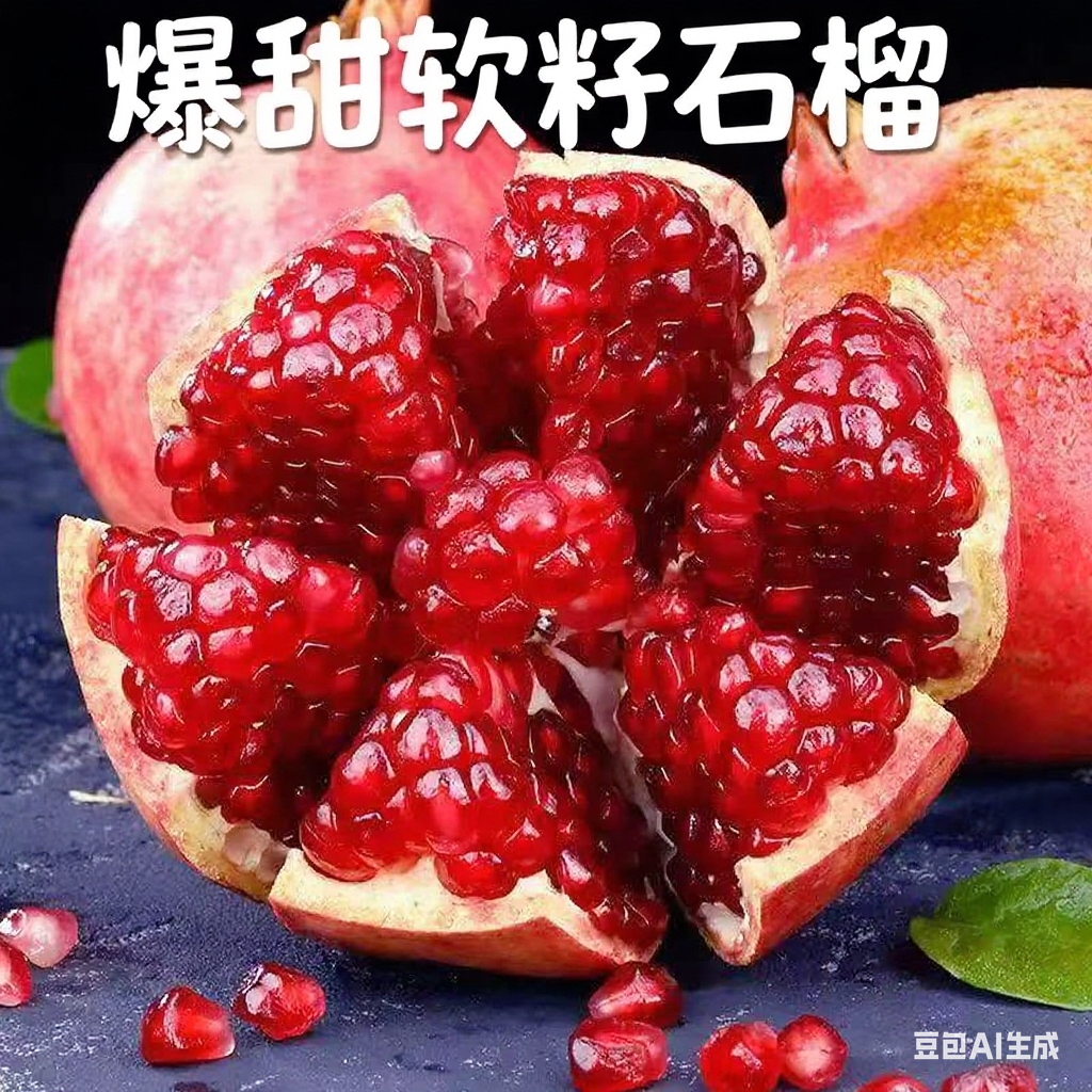【现摘】突尼斯软籽石榴新鲜水果当季四川会理多汁无籽石榴树熟大果
