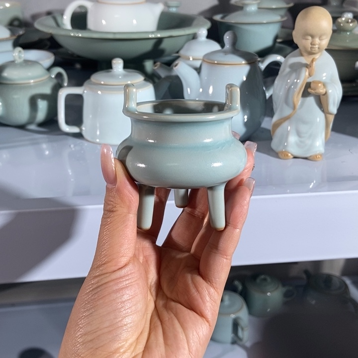 瓷片微瑕全手工仿古釉葫芦