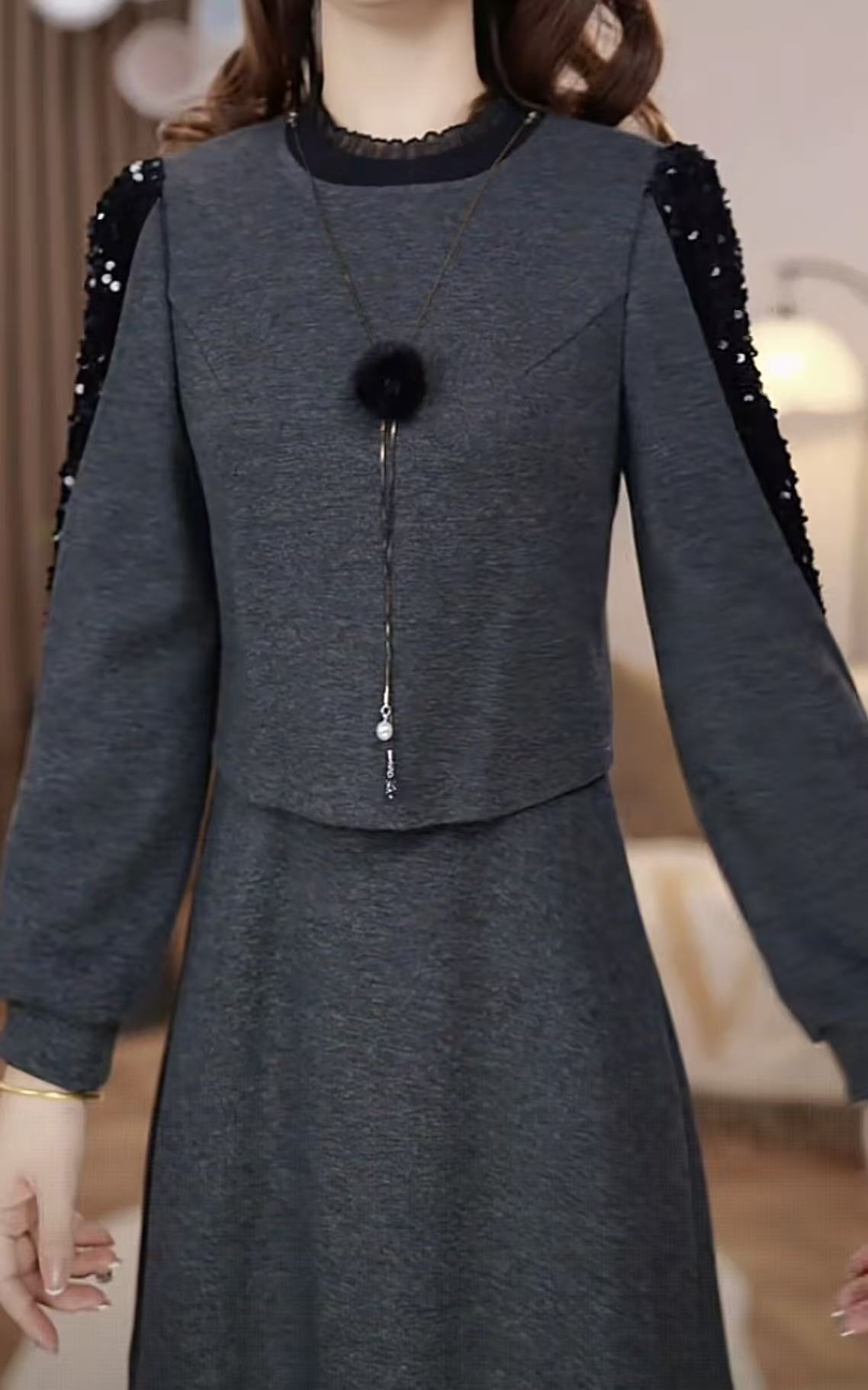 【铭悦定制】X358 # 时尚 2025 减龄 新款  连衣裙