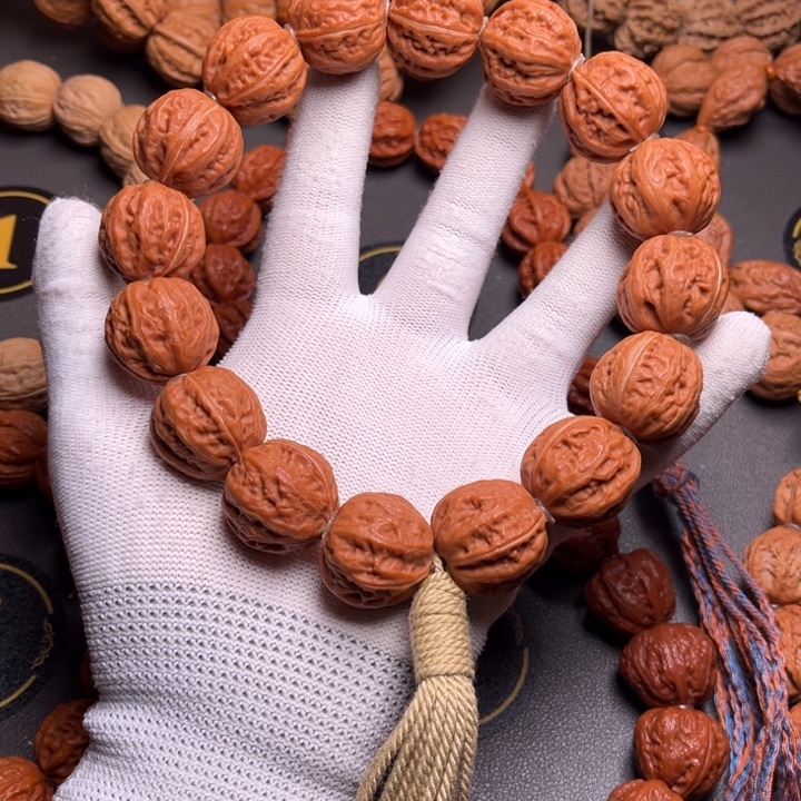 天***福手串文玩核桃京八棱