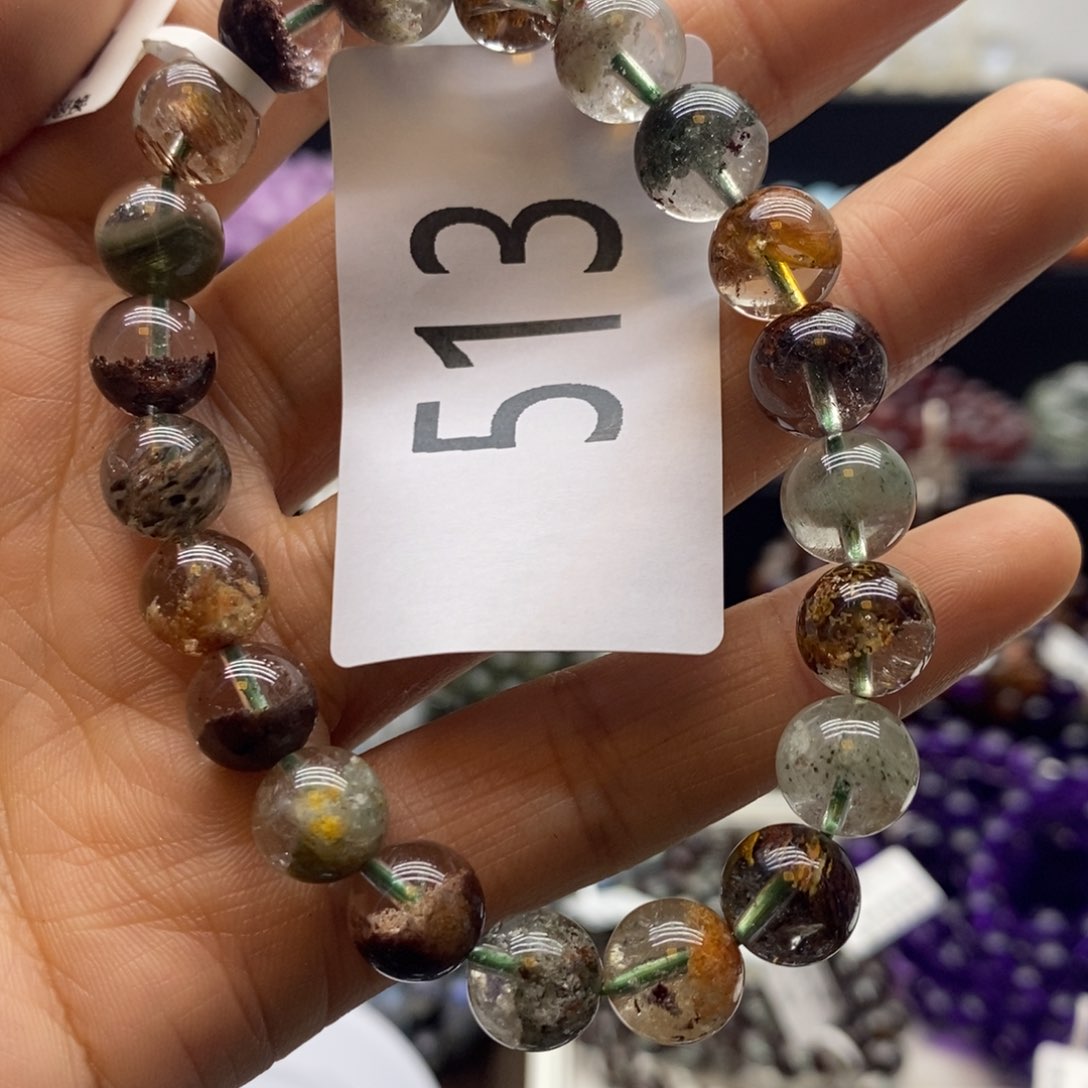 烟晶手链未镶嵌水晶手链