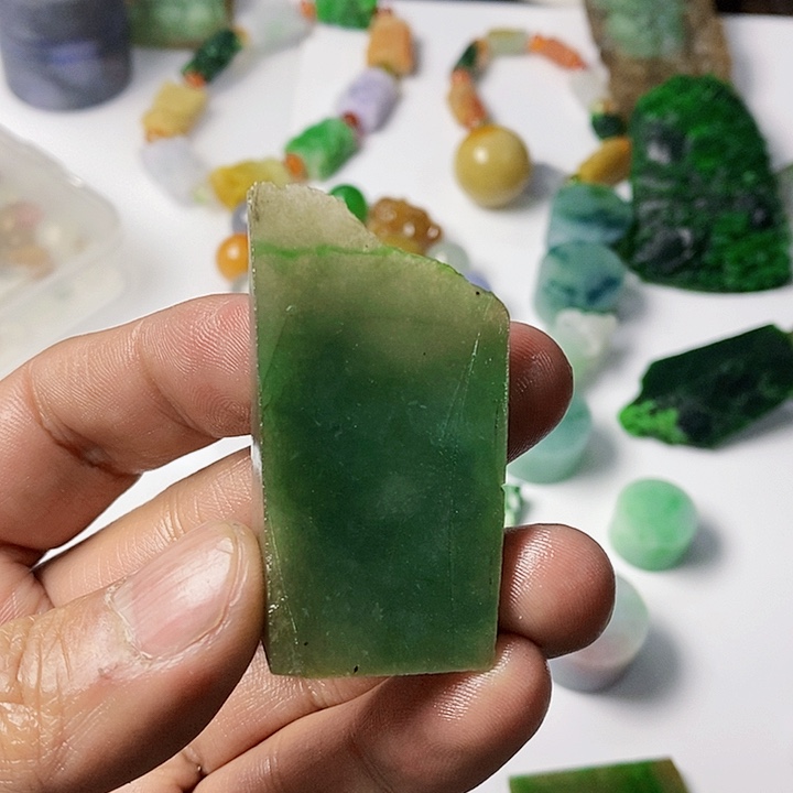 翡翠散珠天然翡翠A货