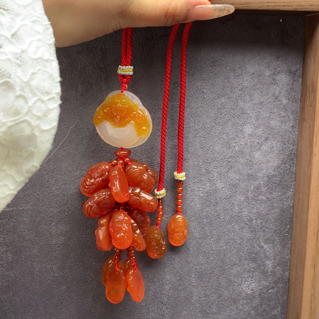 玛瑙/玉髓车挂未镶嵌