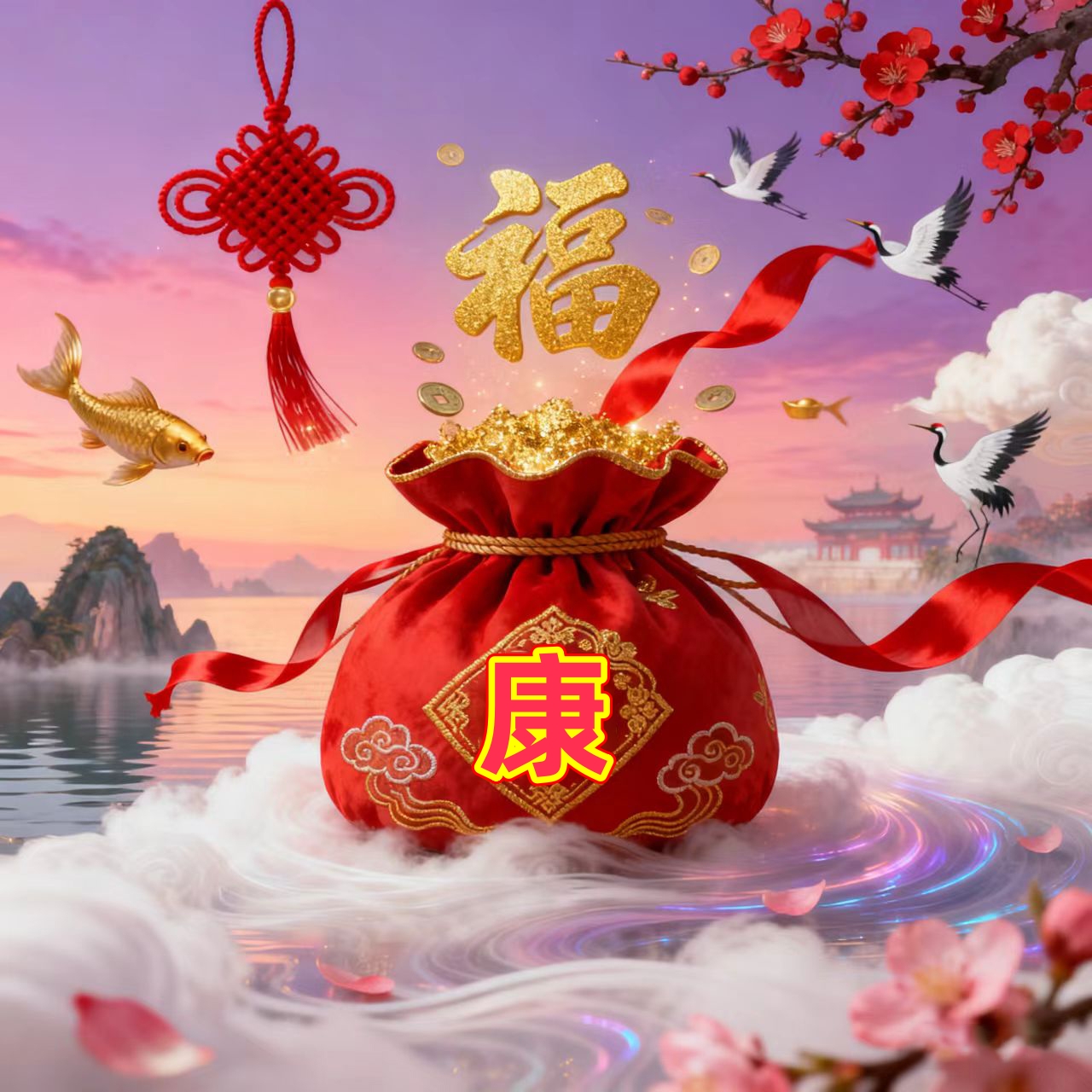 ❸号【康康】【健健】手工制作生肖挂饰 汽车用品