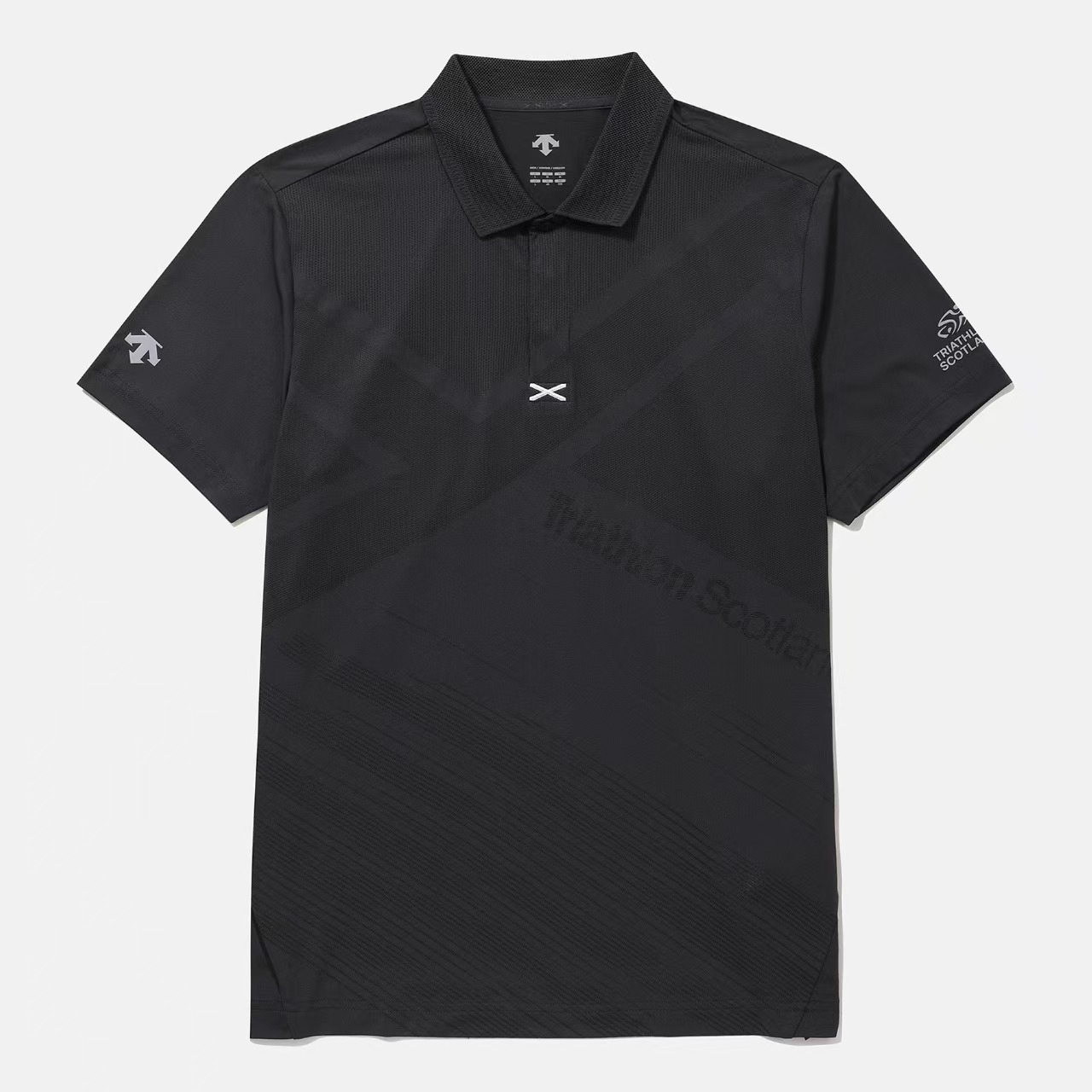 （断码清仓）迪桑特/DESCENTE 透气吸湿排汗运动训练POLO衫 IPS43