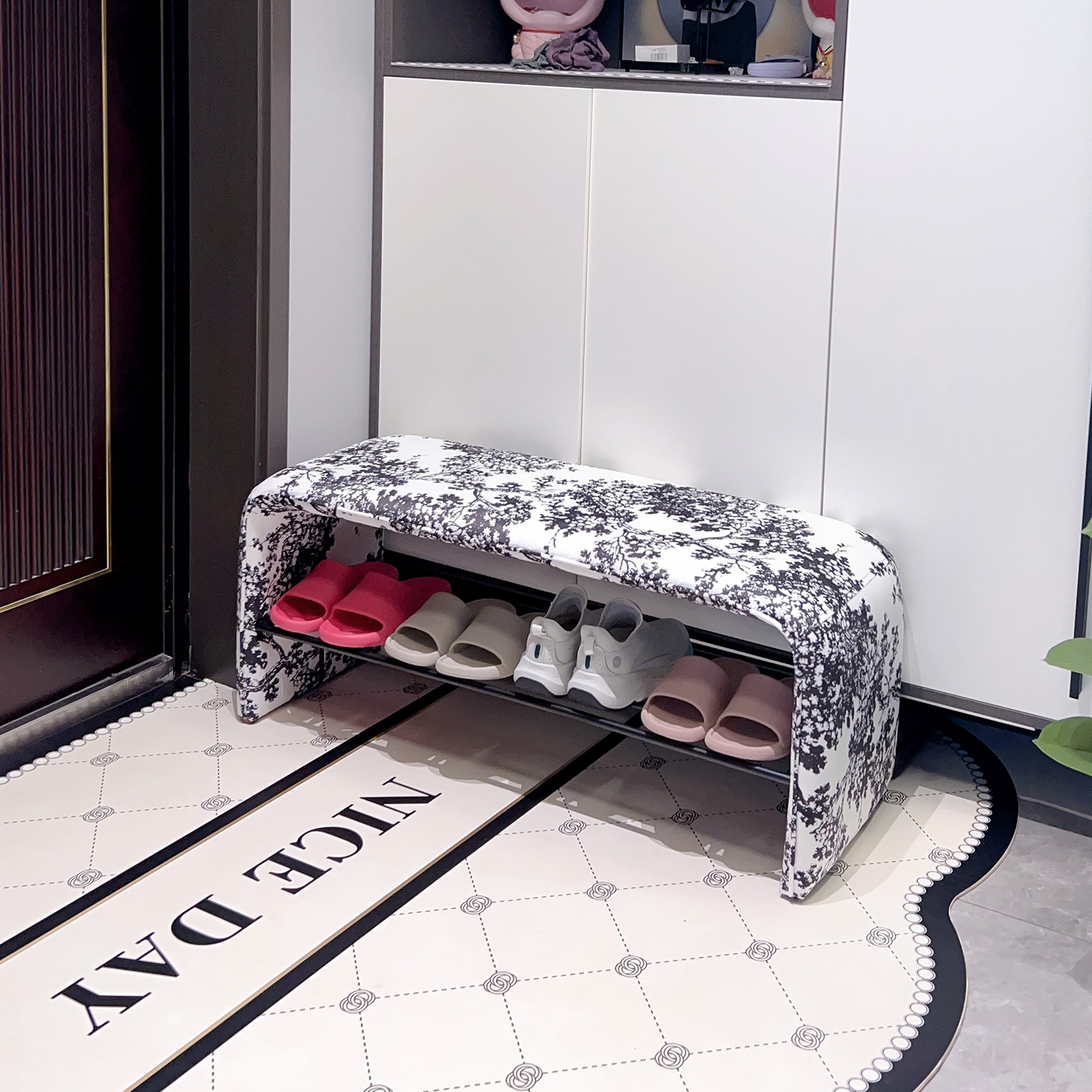 得匠家用换鞋凳入户轻奢高级感进门可坐可收纳穿鞋凳鞋架一体鞋柜