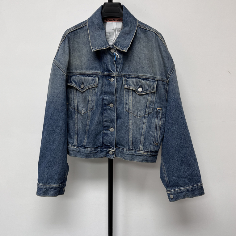 未使用 Acne studio 复古宽松版型经典水洗牛仔外套 03465