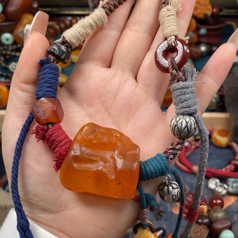 【闪购商品】蜜蜡颈饰未镶嵌项链