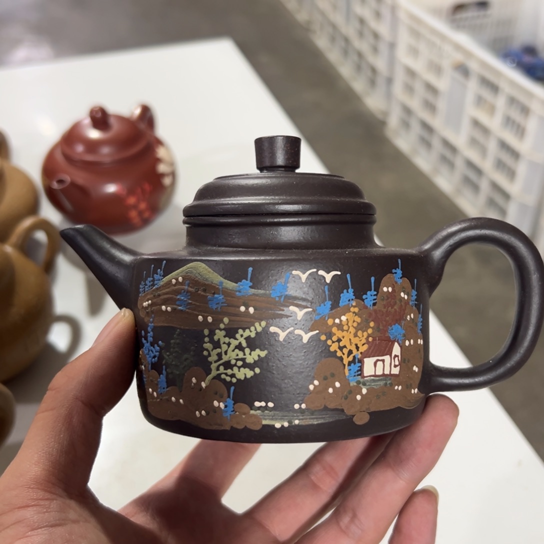 茶壶紫砂老厂紫砂壶一件！