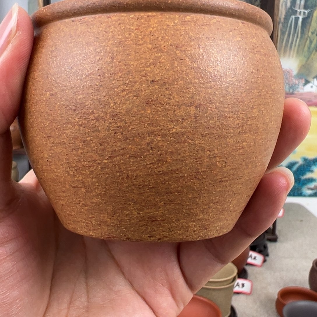 紫砂茶杯W*拙器甄选，纯原本矿。