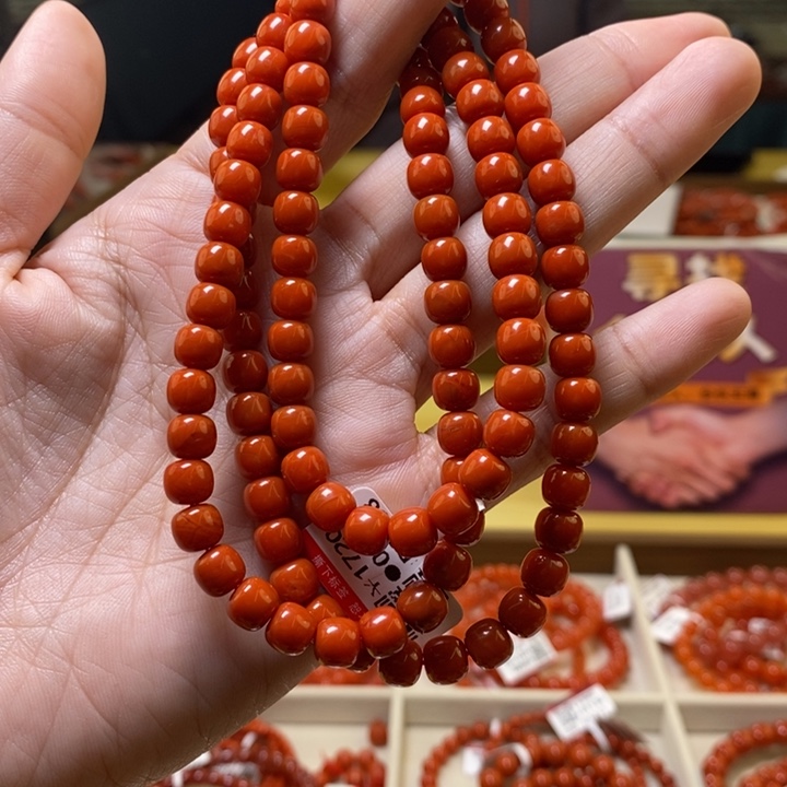 未镶嵌108颗卡7南红玛瑙