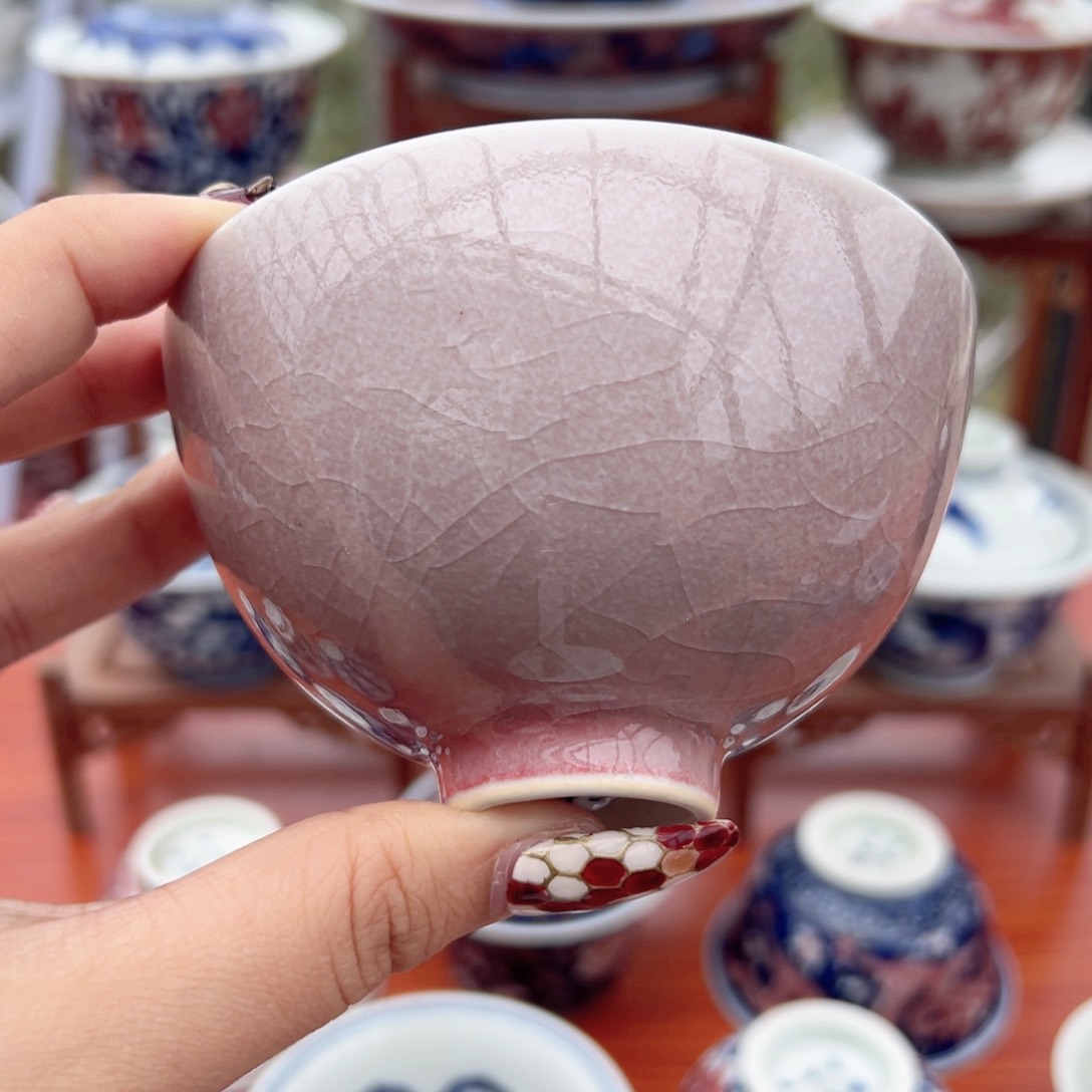 摆件景德镇毛仔柴窑主人杯