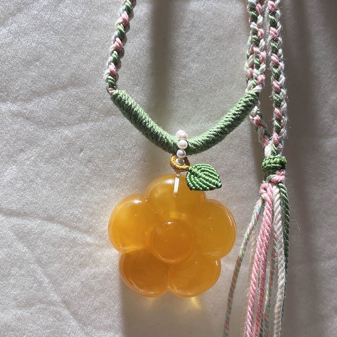 未镶嵌蜜蜡颈饰大气款