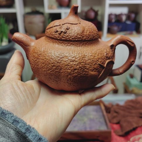 紫砂茶壶供春南瓜壶260cC手工制作