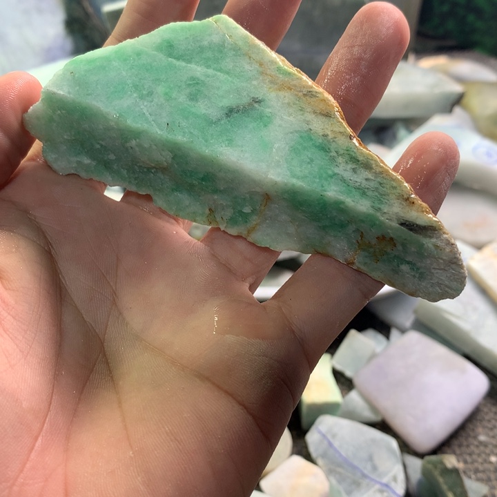 翡翠裸石9号色件色浓