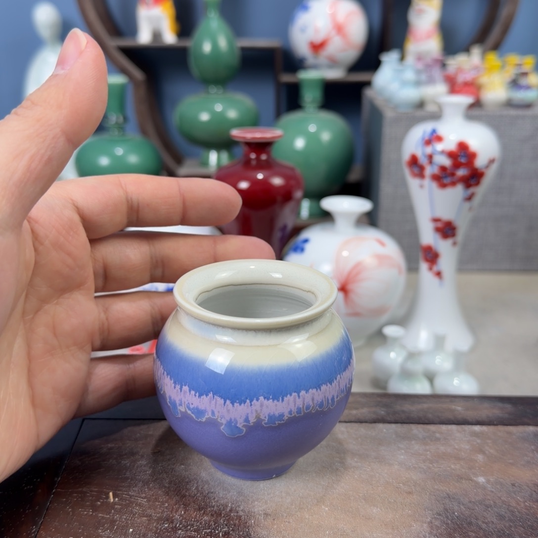 陶瓷手工小花器摆件