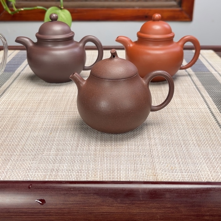 紫砂茶壶微微瑕茄瓜