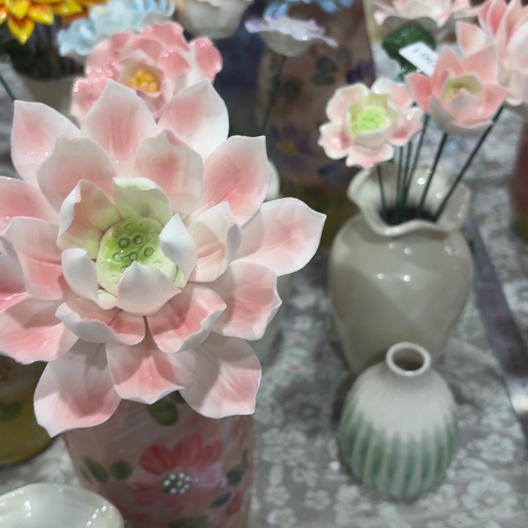 陶瓷花，20元发货，退款拉黑