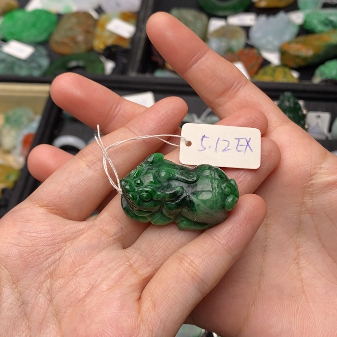 翡翠项链未镶嵌貔貅 42号