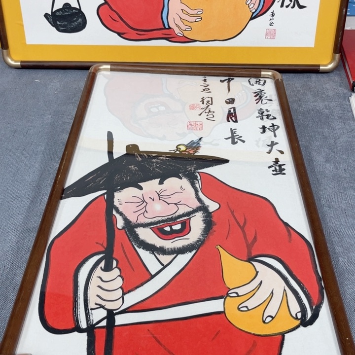 国画手绘禅意画一物一拍