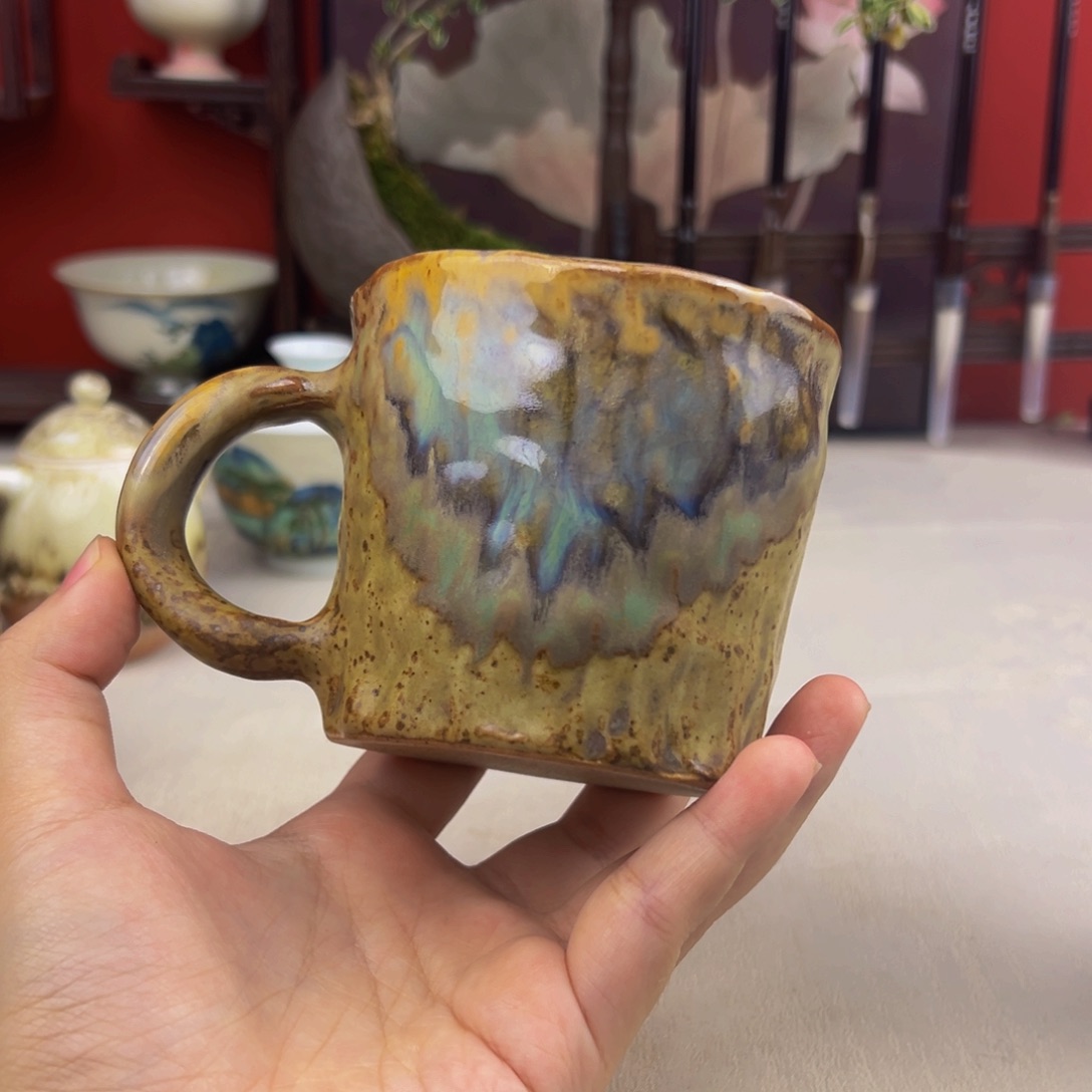杯子纯手工柴烧主人杯