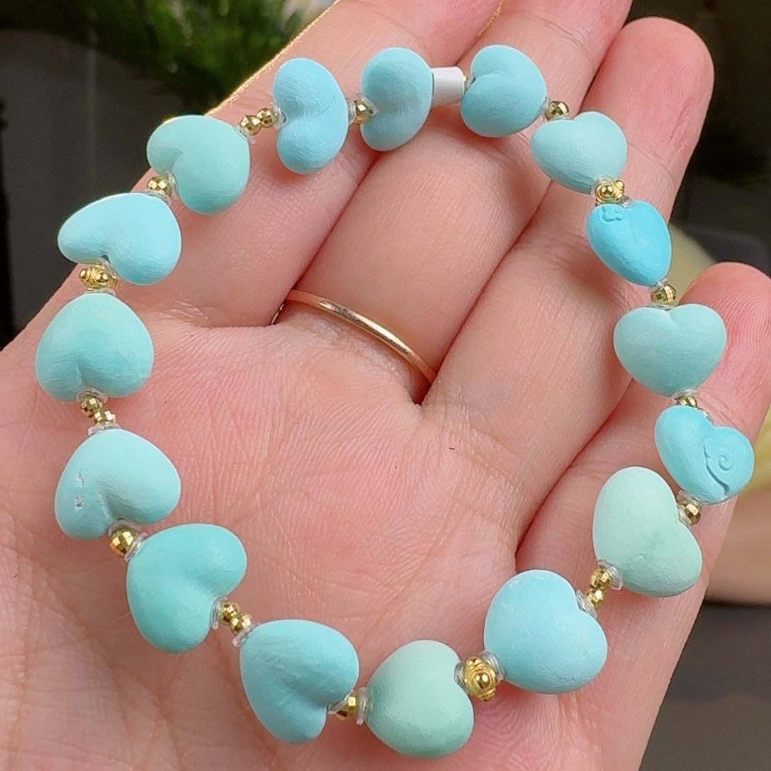 绿松石珠宝奇石18K金镶嵌