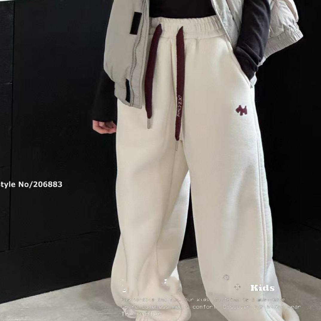 06883高端潮流时尚百搭休闲潮品童装时尚加绒休闲裤D5-1-1